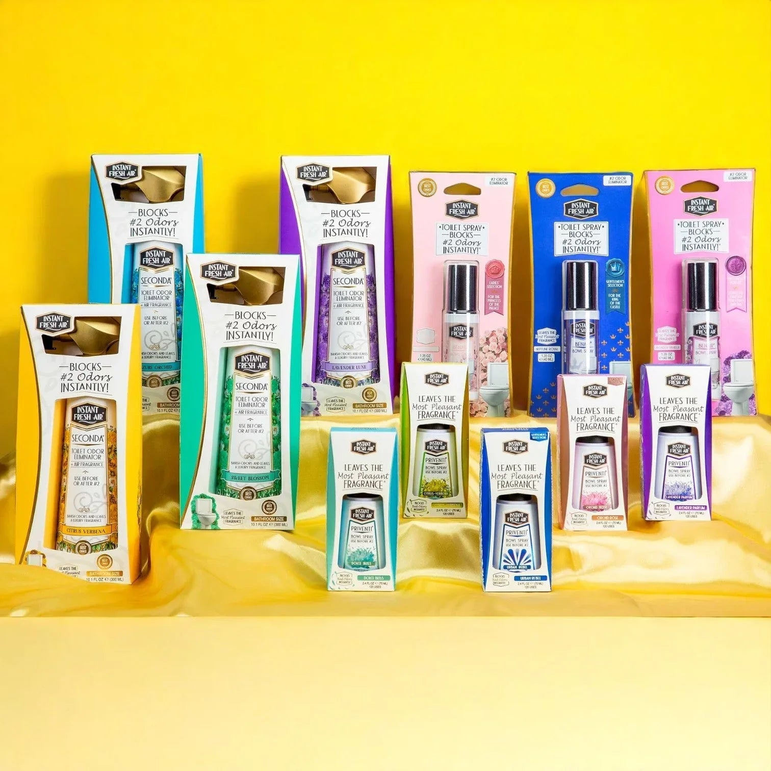 Toilet Odor Eliminators - AromaQuest - Instant Fresh Air