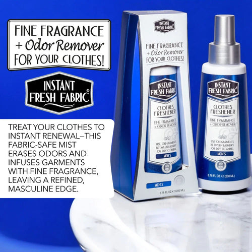 Clothes Freshener, Men, 6.76 Oz (200 Ml). - AromaQuest - Instant Fresh Air