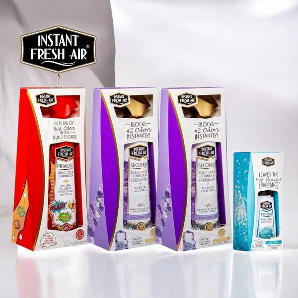 LUXURY BATHROOM FRESHNESS SET (2 Seconda, 1 Priventi, 1 Primiera).