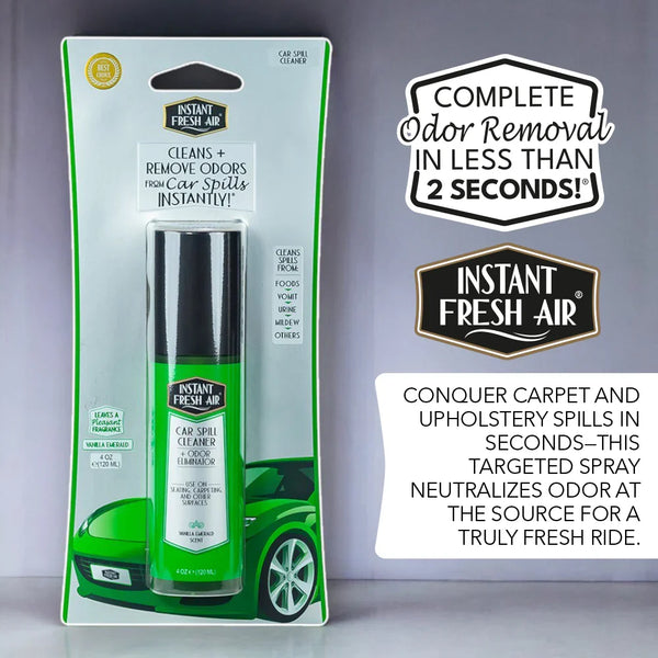 Car Spill Cleaner, 4 Oz (120 Ml). - AromaQuest - Instant Fresh Air