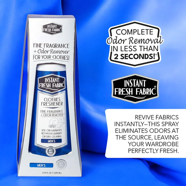 Clothes Freshener, Men, 6.76 Oz (200 Ml). - AromaQuest - Instant Fresh Air