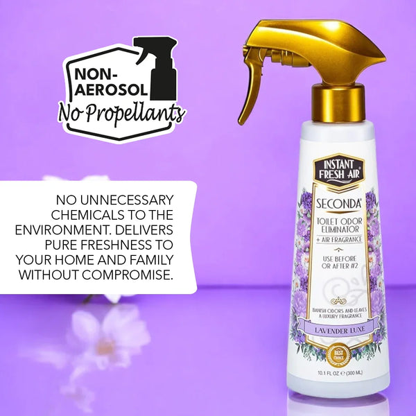 Seconda, Lavender Luxe, 10.1 Oz (300 Ml). - AromaQuest - Instant Fresh Air