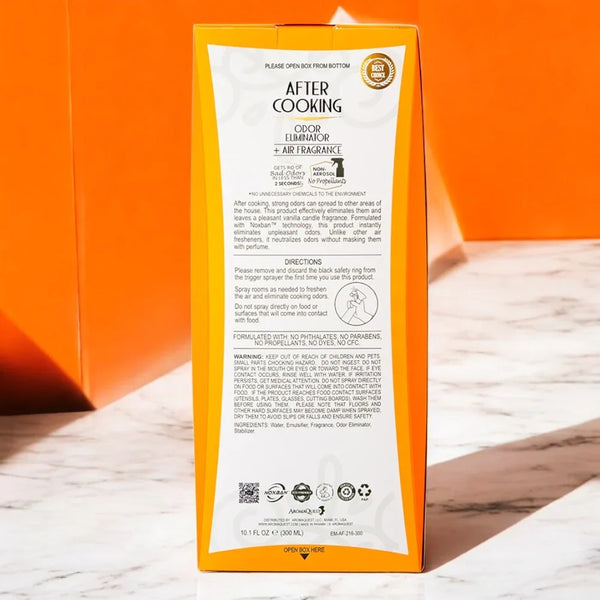 After Cooking, 10.1 Oz (300 Ml). - AromaQuest - Instant Fresh Air