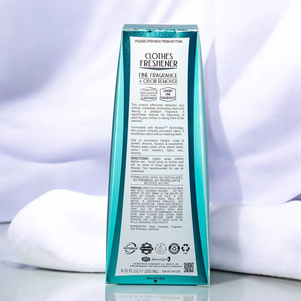 Clothes Freshener, Unisex, 6.76 Oz (200 Ml). - AromaQuest - Instant Fresh Air