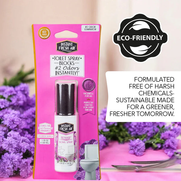Benair, Lavender-Vanilla, 1.35 Oz (40 Ml). - AromaQuest - Instant Fresh Air