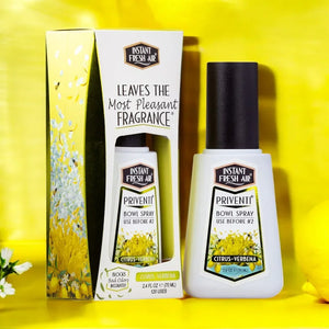 Priventi, Citrus-Verbena, 2.4 Oz (70 Ml). Pack of 2. - AromaQuest - Instant Fresh Air