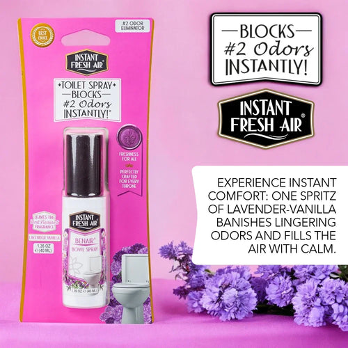 Benair, Lavender-Vanilla, 1.35 Oz (40 Ml). - AromaQuest - Instant Fresh Air