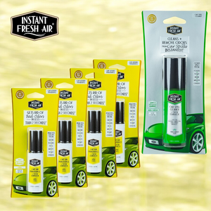 CAR FRESHNESS SET: 4 Car Air Citrus, 1.35 Oz (40 Ml) + 1 Car Spill, 4 Oz (120 Ml).