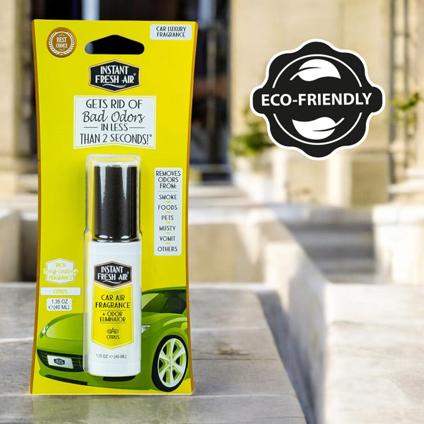 CAR FRESHNESS SET: 4 Car Air Citrus, 1.35 Oz (40 Ml) + 1 Car Spill, 4 Oz (120 Ml).