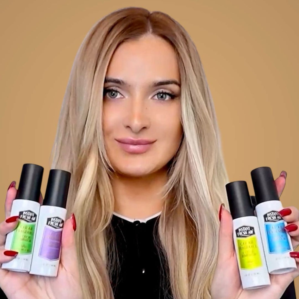 CAR FRESHNESS SET: 4 Car Rainforest Bliss, 1.35 Oz (40 Ml) + 1 Car Spill, 4 Oz (120 Ml).