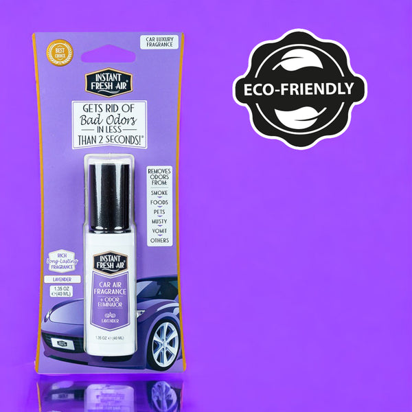 CAR FRESHNESS SET: 4 Car Air Lavender, 1.35 Oz (40 Ml) + 1 Car Spill, 4 Oz (120 Ml).