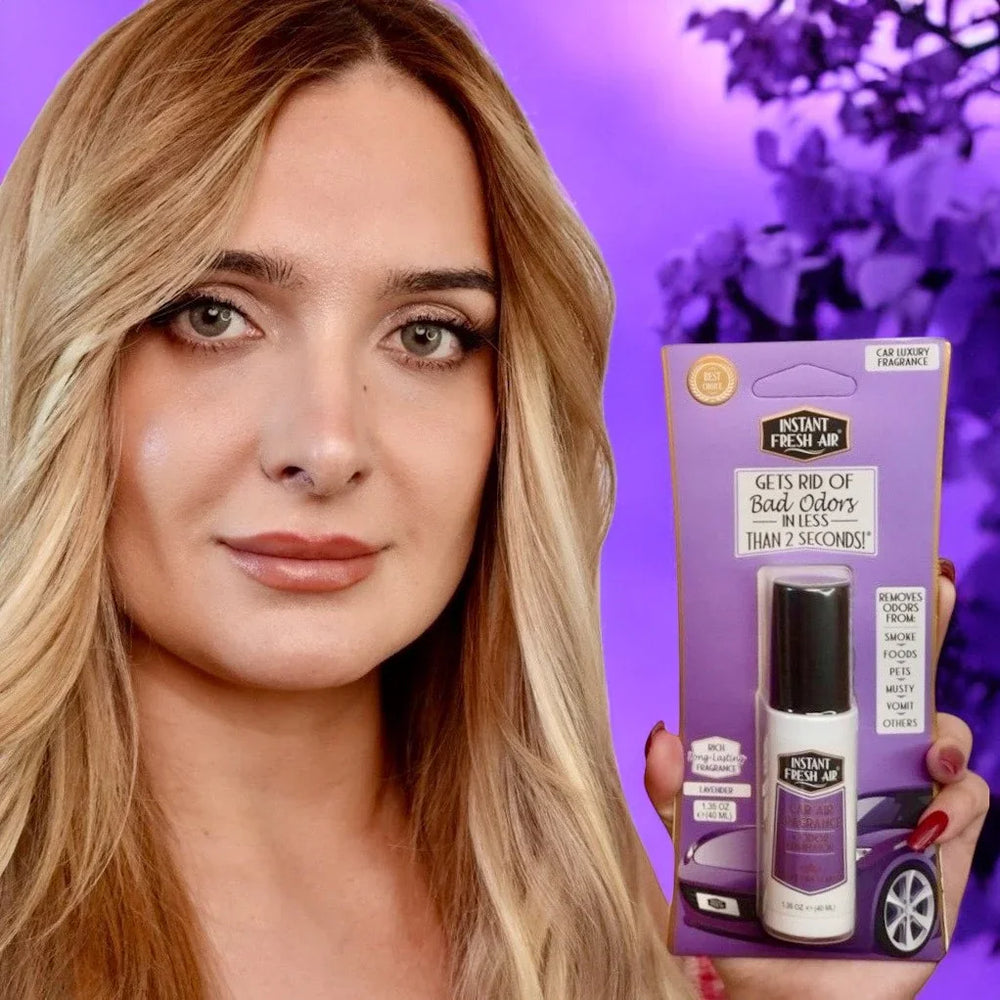 Car Air Fragrance, Lavender, 1.35 Oz (40 Ml). - AromaQuest - Instant Fresh Air