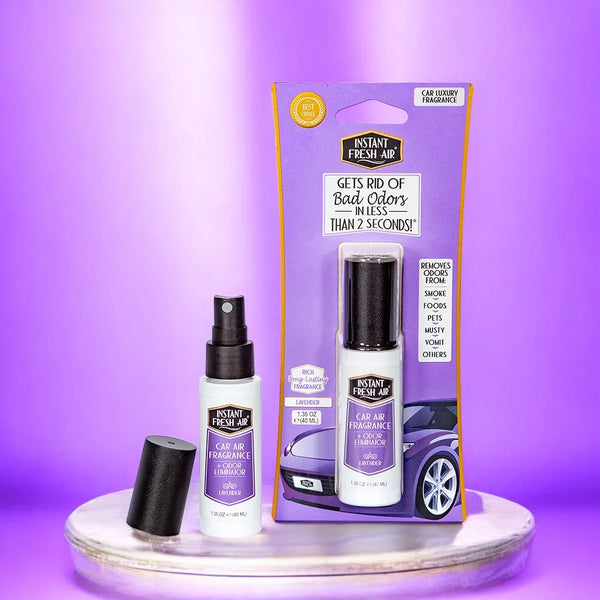 Car Air Fragrance, Lavender, 1.35 Oz (40 Ml). - AromaQuest - Instant Fresh Air