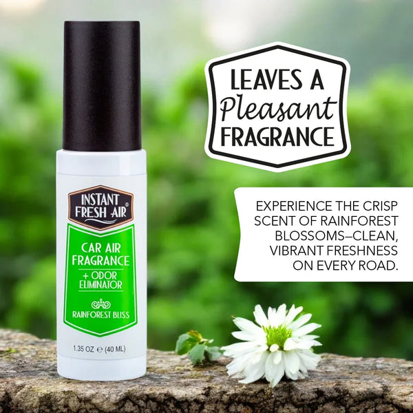 Car Air Fragrance, Rainforest Bliss, 1.35 Oz (40 Ml). - AromaQuest - Instant Fresh Air