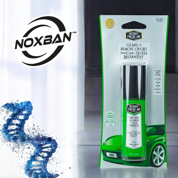 CAR FRESHNESS SET: 4 Car Air Citrus, 1.35 Oz (40 Ml) + 1 Car Spill, 4 Oz (120 Ml).