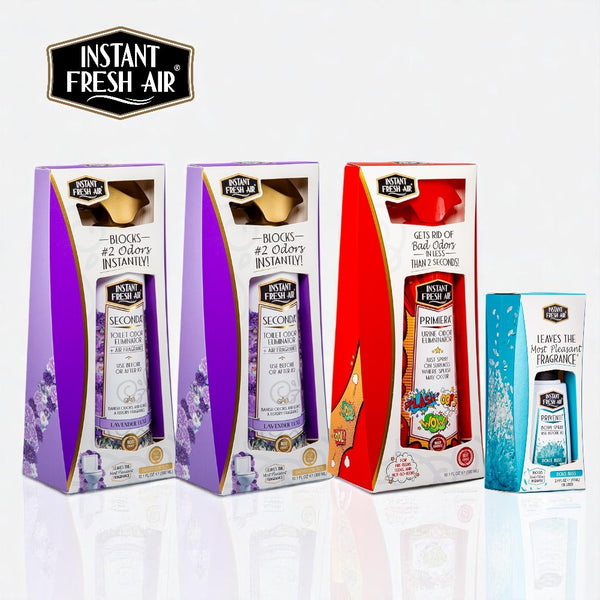 LUXURY BATHROOM FRESHNESS SET (2 Seconda, 1 Priventi, 1 Primiera).