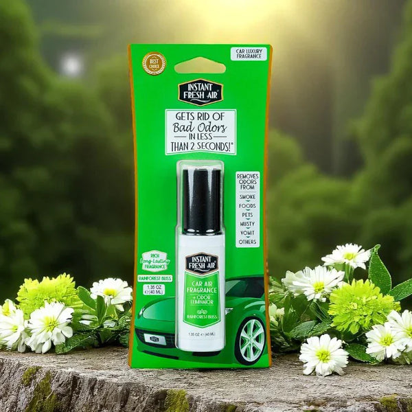 Car Air Fragrance, Rainforest Bliss, 1.35 Oz (40 Ml). - AromaQuest - Instant Fresh Air