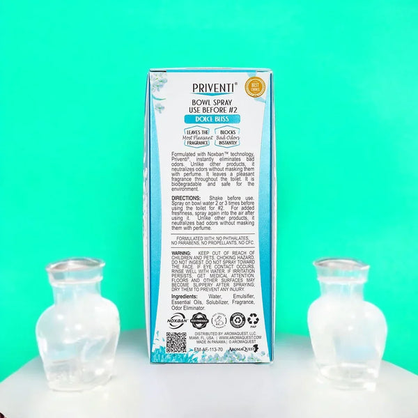 Priventi, Dolce Bliss., 2.4 Oz (70 Ml). Pack of 2. - AromaQuest - Instant Fresh Air
