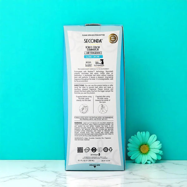 Seconda, Azure Orchid, 10.1 Oz (300 Ml). - AromaQuest - Instant Fresh Air