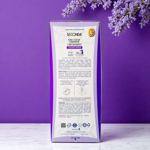 Seconda, Lavender Luxe, 10.1 Oz (300 Ml). - AromaQuest - Instant Fresh Air