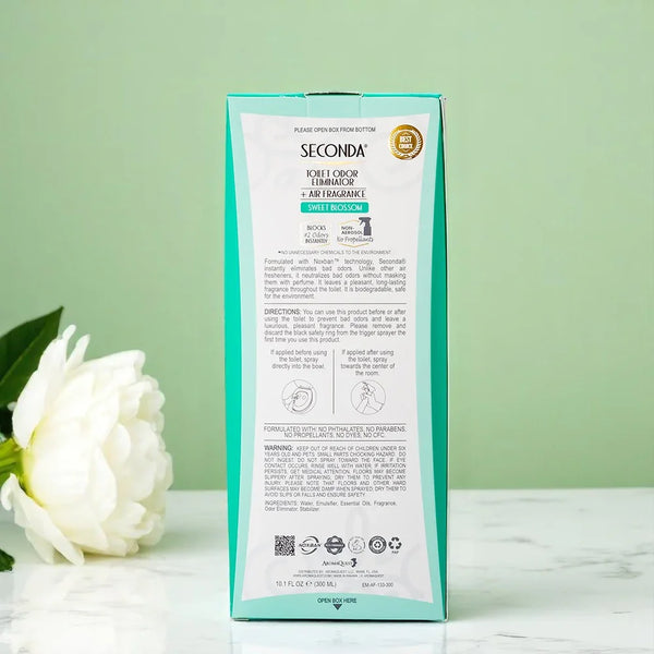 Seconda, Sweet Blossom, 10.1 Oz (300 Ml). - AromaQuest - Instant Fresh Air