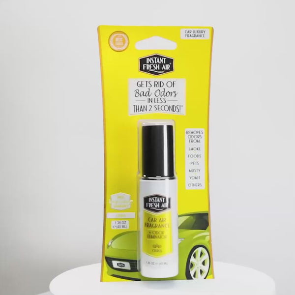 CAR AIR FRAGRANCE, CITRUS, 1.35 OZ (40 ML). - 2 Pieces – Plastic Wrapped.