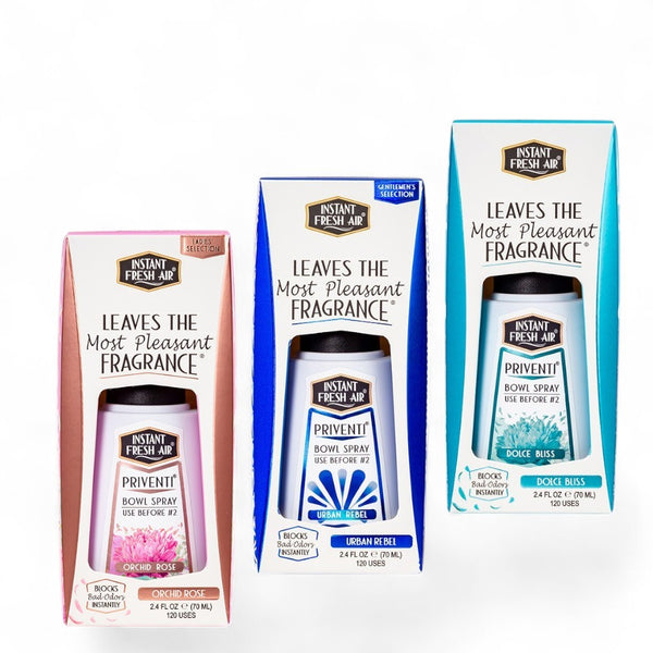 Priventi Bundle: Orchid Rose + Urban Rebel + Dolce Bliss, 2.4 Oz (70 Ml). Pack of 3