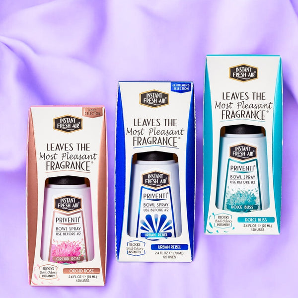 Priventi Bundle: Orchid Rose + Urban Rebel + Dolce Bliss, 2.4 Oz (70 Ml). Pack of 3