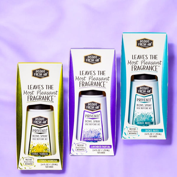 Priventi Bundle: Dolce Bliss + Lavender Parfum + Citrus-Verbena, 2.4 Oz (70 Ml). Pack of 3