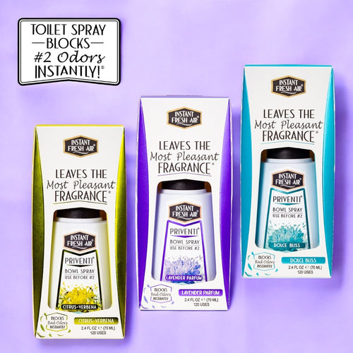 Priventi Bundle: Dolce Bliss + Lavender Parfum + Citrus-Verbena, 2.4 Oz (70 Ml). Pack of 3