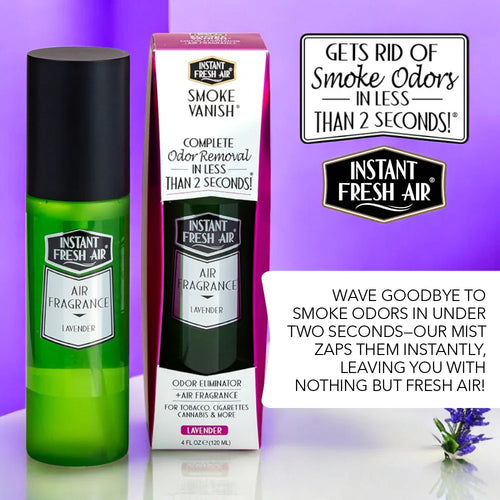 Smoke Vanish, Lavender, 4 Oz (120 Ml). - AromaQuest - Instant Fresh Air