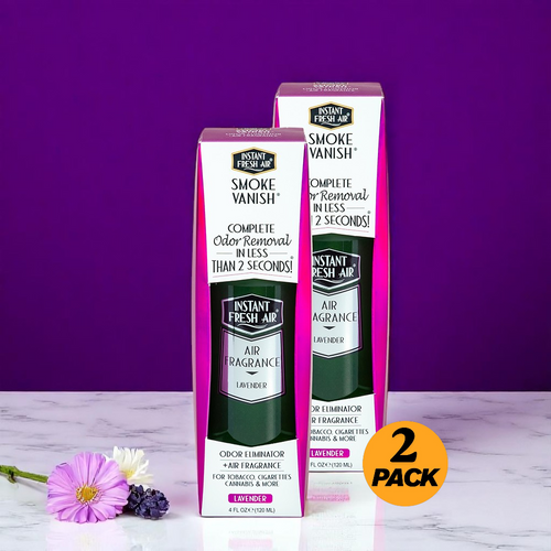 Smoke Vanish, Lavender, 4 Oz (120 Ml). Pack of 2.
